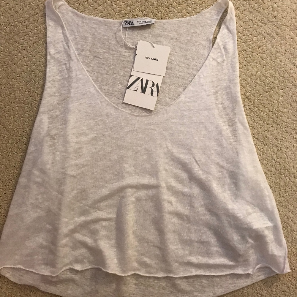 ZARA white tank top